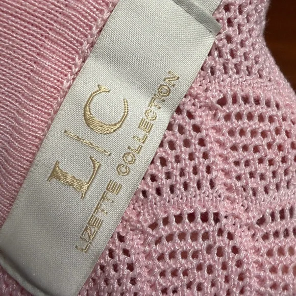 Lizette Collection vintage-style, long-sleeve knit polo women’s sweater. - Picture 5 of 7